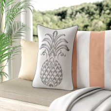 Beachcrest Home Java Pineapple Decorative Cotton Lumbar Pillow BCMH3069